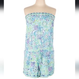 Lilly Pulitzer Floral Strapless Romper
